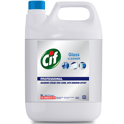 Cif Pro Spray Window Glass Refill 5L - Get a streak-free finish on glass and mirror surfaces with Cif Pro Spray Window Glass.